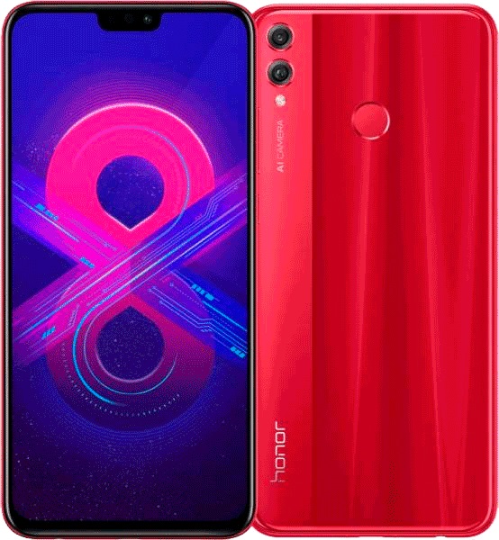 Смартфон Honor 8X 4/64Гб Red (JSN-L21);