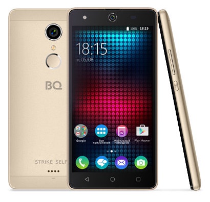 Смартфон BQ StrikeSelfie Gold (BQ-5050); 5"IPS(1280x720);
