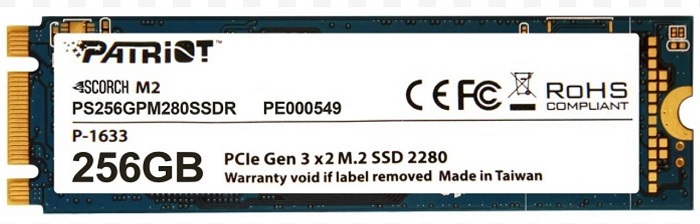 SSD-накопитель M.2 256Гб Patriot Scorch (PS256GPM280SSDR);