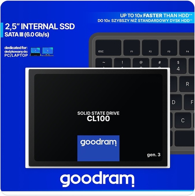 SSD-накопитель 2.5" 480Гб GoodRam CL100 (SSDPR-CL100-480-G2);