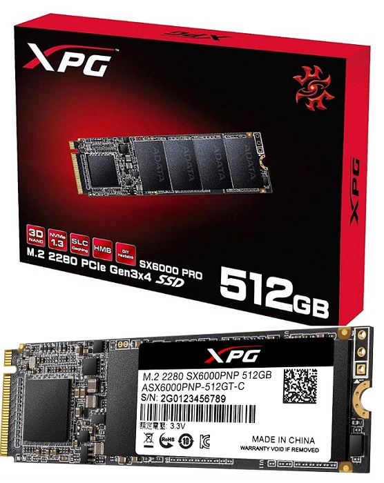SSD-накопитель M.2 NVMe 512Гб A-Data XPG