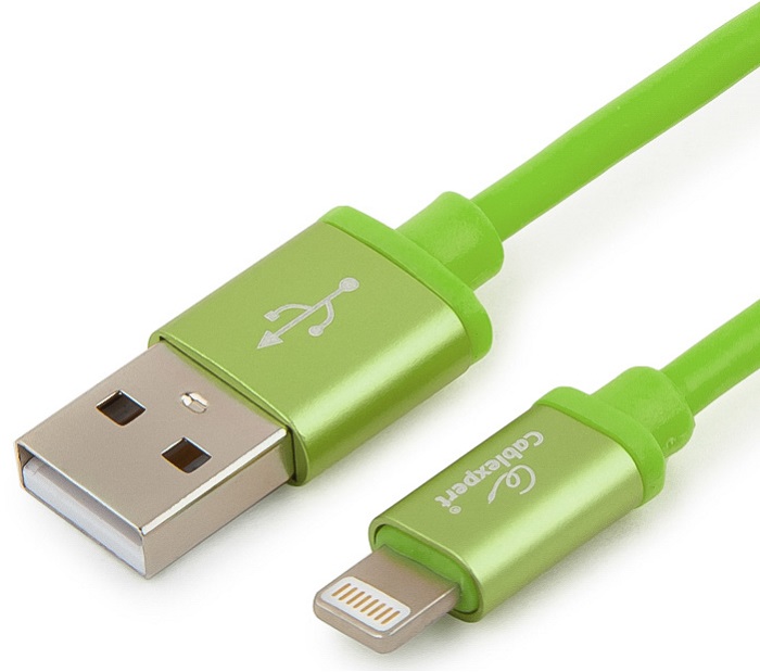 Кабель AM/Lightning Cablexpert Silver (CC-S-APUSB01Gn-1M); 1