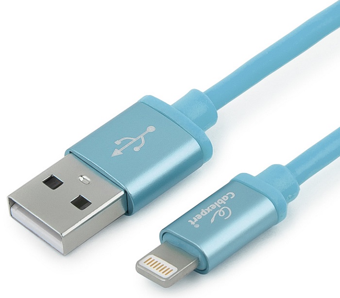 Кабель AM/Lightning Cablexpert Silver (CC-S-APUSB01Bl-1M); 1