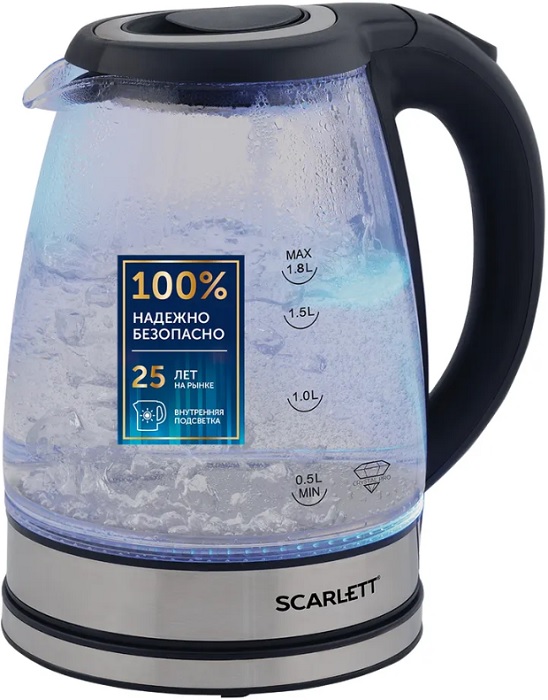 Электрочайник Scarlett SC-EK27G88; 1800 Вт; 1.7