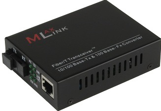 Медиаконвертер MlaxLink ML-MCV-F01G-20WDS-55S; SC/RJ45; 1310/1550 нм