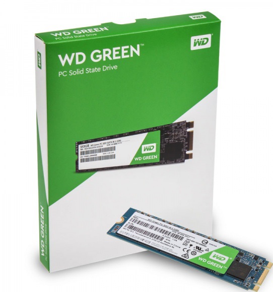 SSD-накопитель M.2 240Гб WD Green (WDS240G3G0B);