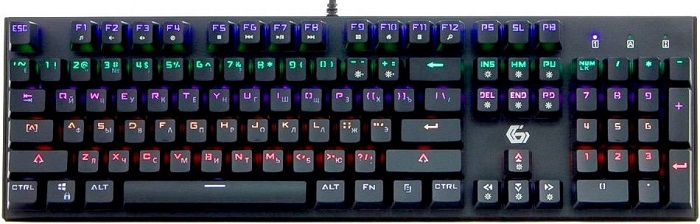 Клавиатура Gembird Chaser (KB-G550L); механическая; Outemu