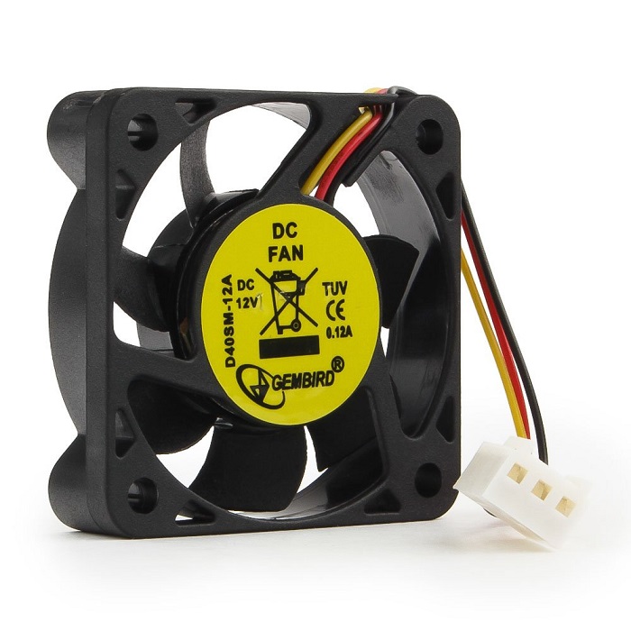 Вентилятор 40мм Gembird D40SM-12A; втулка; 6000