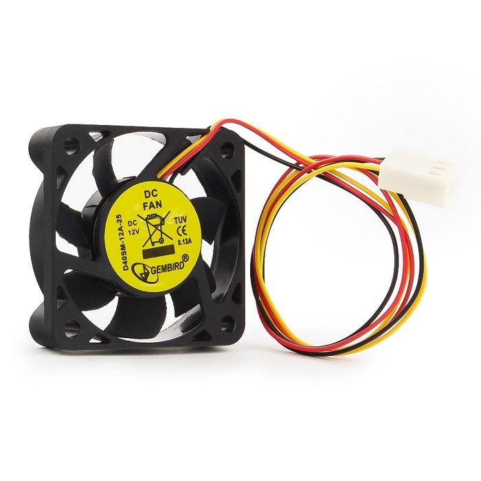 Вентилятор 40мм Gembird D40SM-12A-25; втулка; 6000