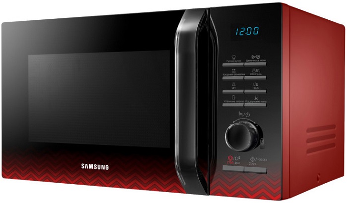 Микроволновая печь Samsung MG23H3115PR/BW; 800/1200 Вт;