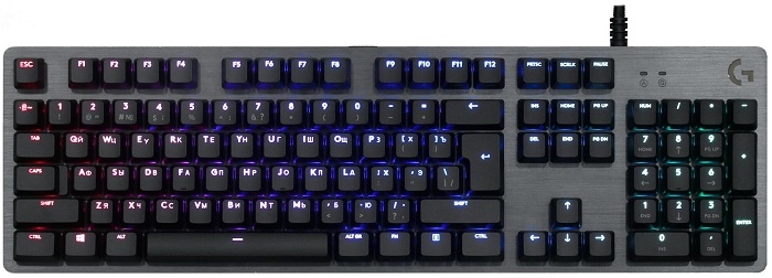 Клавиатура Logitech G512 Carbon (920-009351); механическая;