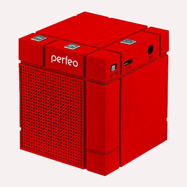Портативная акустика Bluetooth Perfeo XBASS-BOX (PF-XBBX-RED);