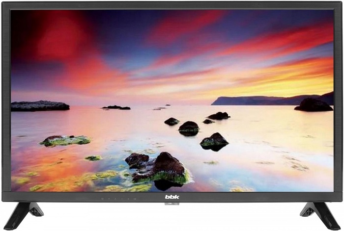 Телевизор 24" BBK 24LEM-1043/T2C; LED; 1366x768;
