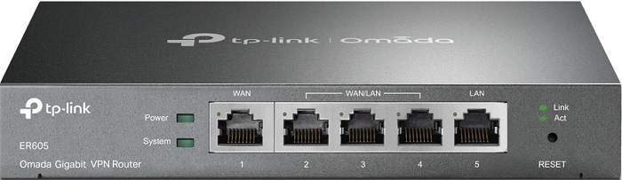 Маршрутизатор TP-Link TL-R605; 1000 Мбит/сек; 4xLAN(1