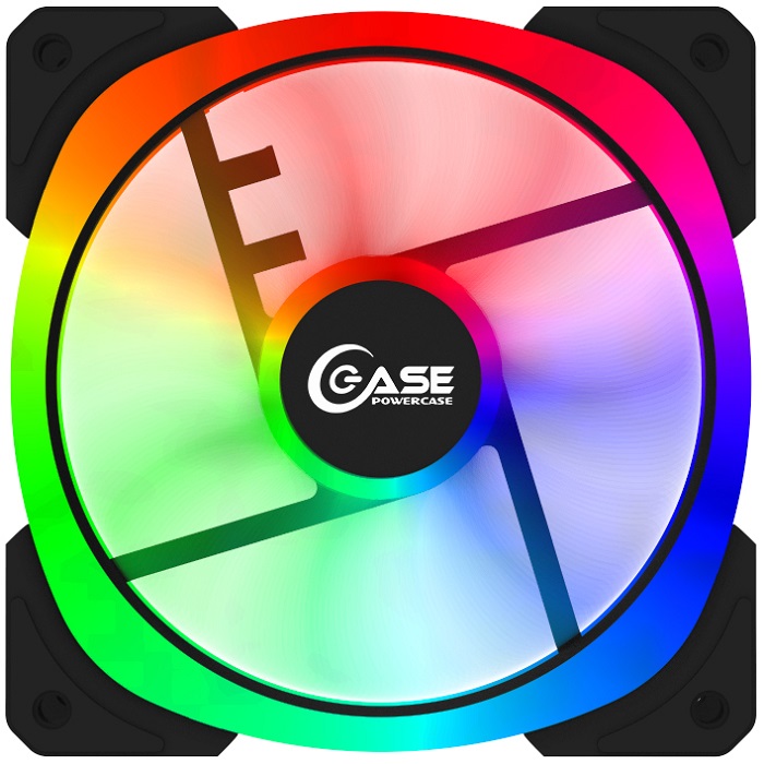 Вентилятор 120мм Powercase ARGB (PZY155); гидравлический;