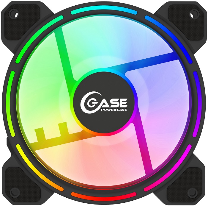 Вентилятор 120мм Powercase ARGB (PZY156); гидравлический;