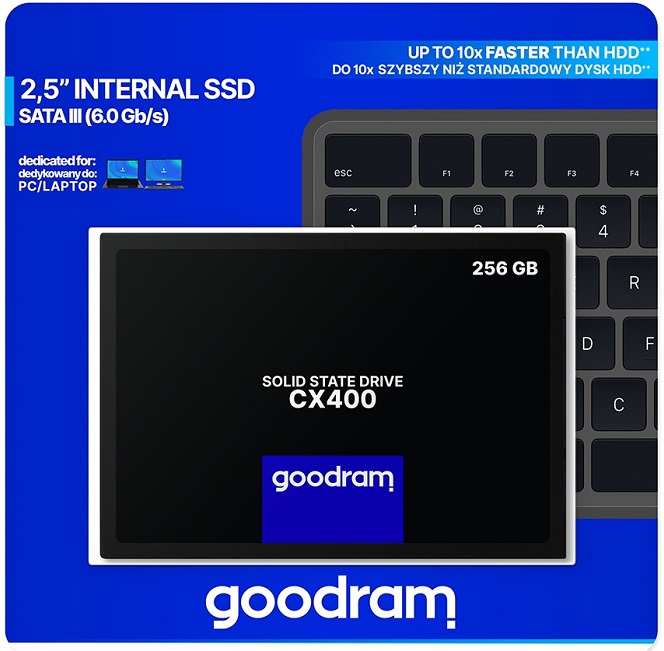 SSD-накопитель 2.5" 256Гб GoodRam CX400 (SSDPR-CX400-256-G2);