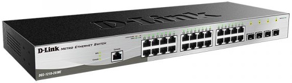 Коммутатор D-Link DGS-1210-28/ME/A2; 24xRJ-45; 10/100/1000 Мбит/сек;