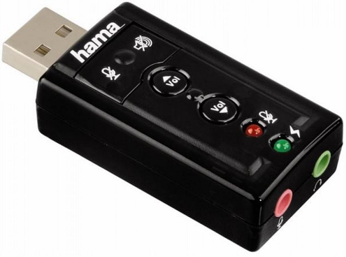 Звуковая карта USB Hama H-51620 (00051620);