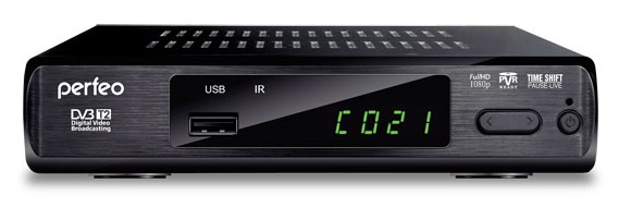 Цифровой ресивер DVB-T2 Perfeo (PF-168-3-IN); HDMI,USB,RCA;