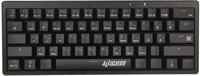 Клавиатура Defender Alligator GK-315 (45315); механическая;