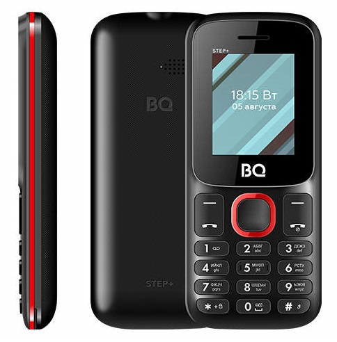 Мобильный телефон BQ Step+NewBlack Red (BQ-1848);