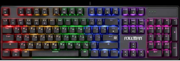 Клавиатура Defender Axeman GK-302 (45306); механическая;