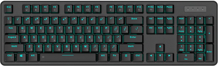 Клавиатура Dareu EK810G; механическая; D-Switch; LED-подсветка