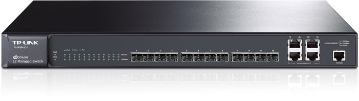Коммутатор TP-Link TL-SG5412F; 16xRJ-45, 12xSFP; 10/100/1000