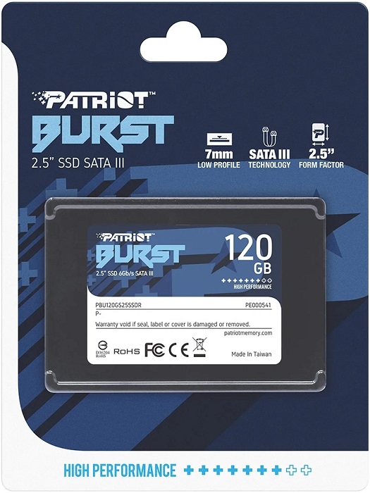 SSD-накопитель 2.5" 120Гб Patriot Burst (PBU120GS25SSDR);