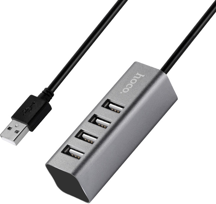 USB-хаб hoco HB1 (6957531038139); 4 порта;