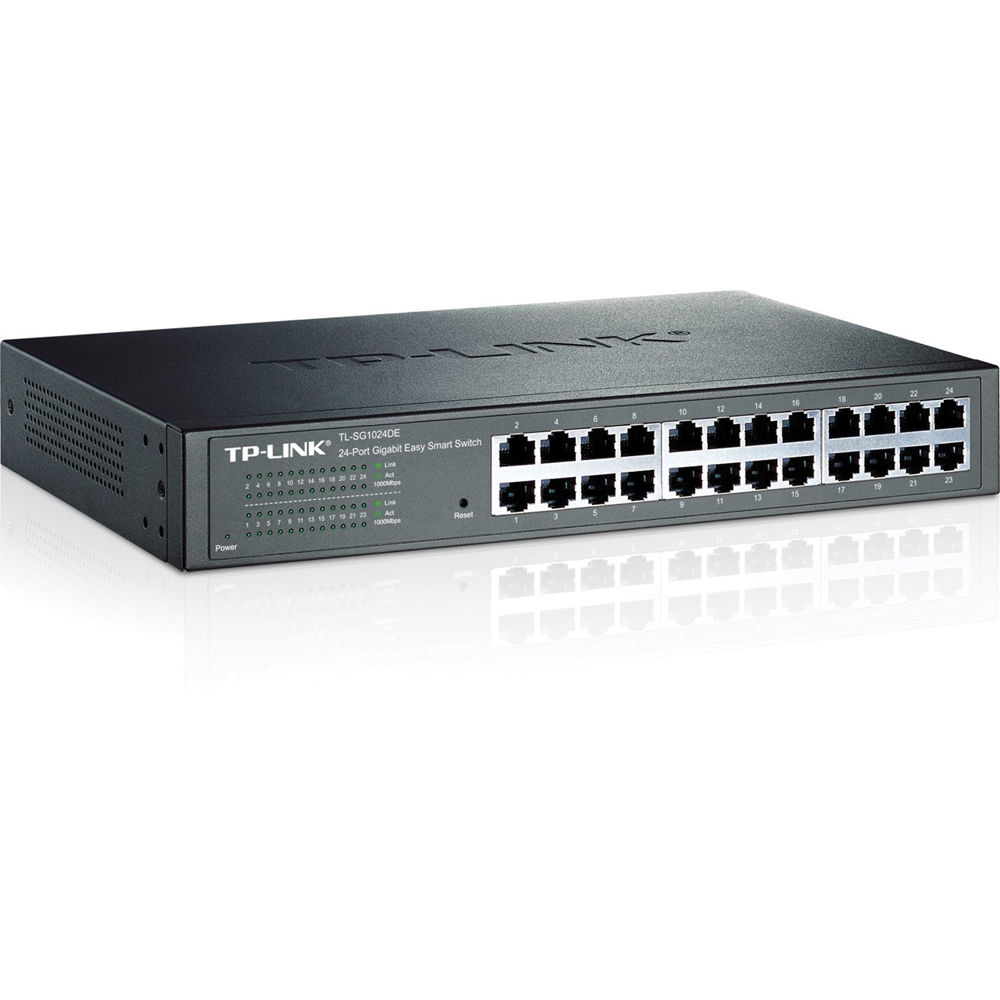 Коммутатор TP-Link TL-SG1024DE; 24xRJ-45; 10/100/1000 Мбит/сек;