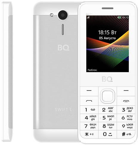 Мобильный телефон BQ SwiftL Silver (BQ-2411);