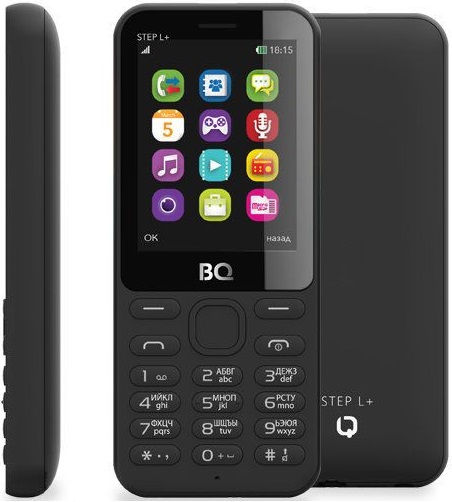 Мобильный телефон BQ StepL+ Black (BQ-2431);