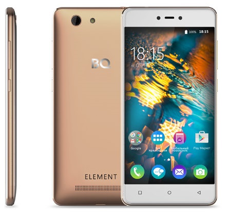 Смартфон BQ Element Gold (BQ-5032); 5"IPS(1280x720);