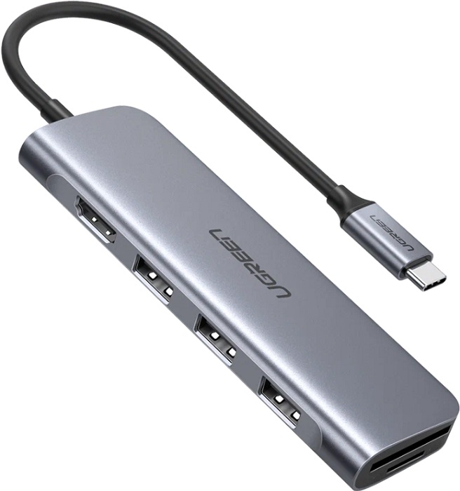 USB-хаб TypeC UGREEN CM195 (70410); 4