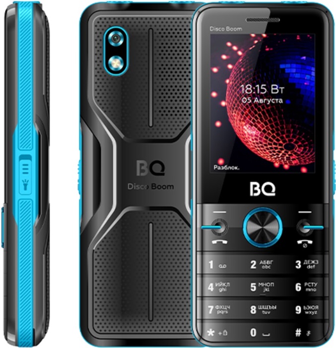 Мобильный телефон BQ Disco Boom Black+Blue