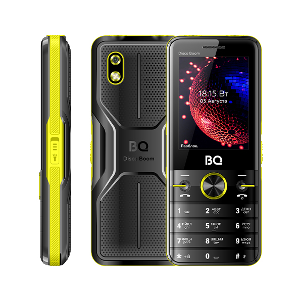 Мобильный телефон BQ Disco Boom Black+Yellow