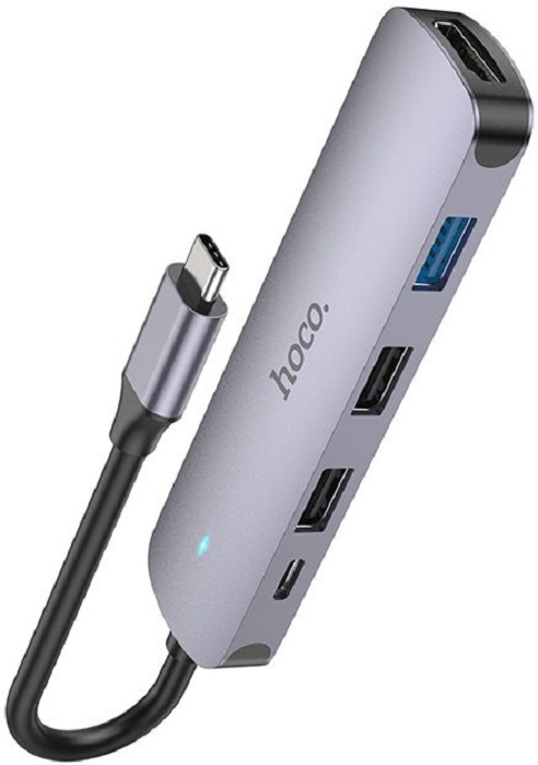 USB-хаб TypeC hoco HB27 (6931474769329); 5