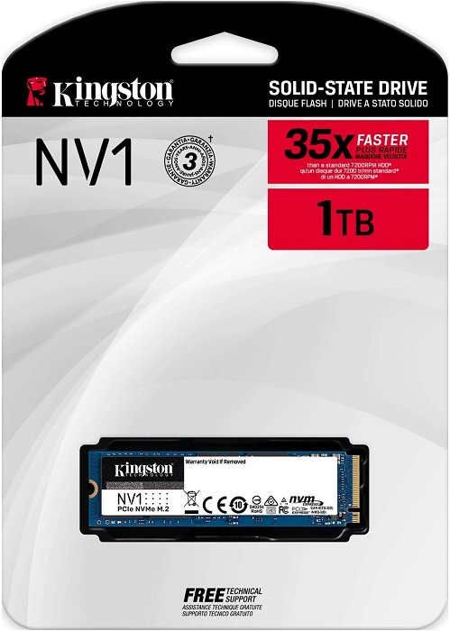 SSD-накопитель M.2 NVMe 1Тб Kingston NV1