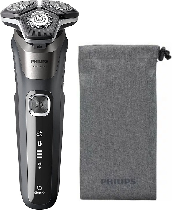 Электробритва роторная Philips S5887/10; 3 секции+триммер;