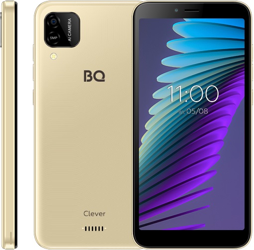 Смартфон BQ Clever 3/16Гб Gold (BQ-5765L);