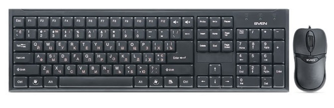 Комплект клавиатура + мышь Sven Standard
