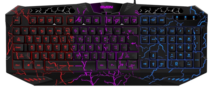 Клавиатура Sven Challenge 9900 (SV-03109900UB); мембранная;