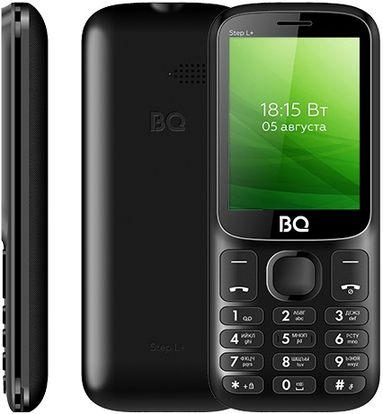 Мобильный телефон BQ StepL+ Black (BQ-2440);