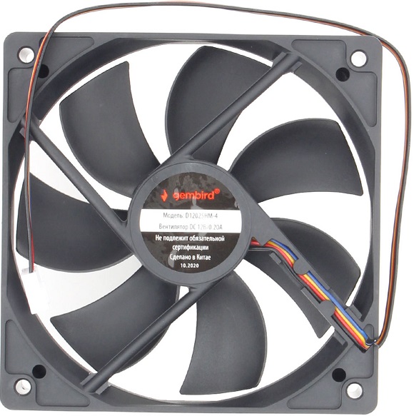 Вентилятор 120мм Gembird D12025HM-4; гидродинамический; 2000