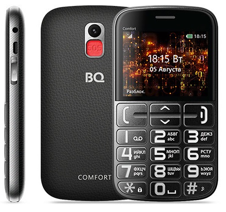 Мобильный телефон BQ Comfort Black Silver