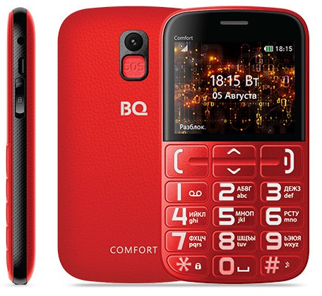 Мобильный телефон BQ Comfort Red Black