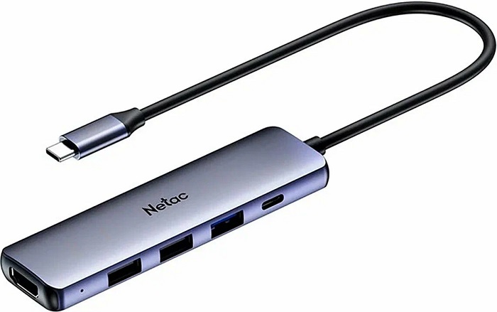 USB-хаб TypeC Netac WF13 (NT08WF13-30GR/WF13GYCN); 5