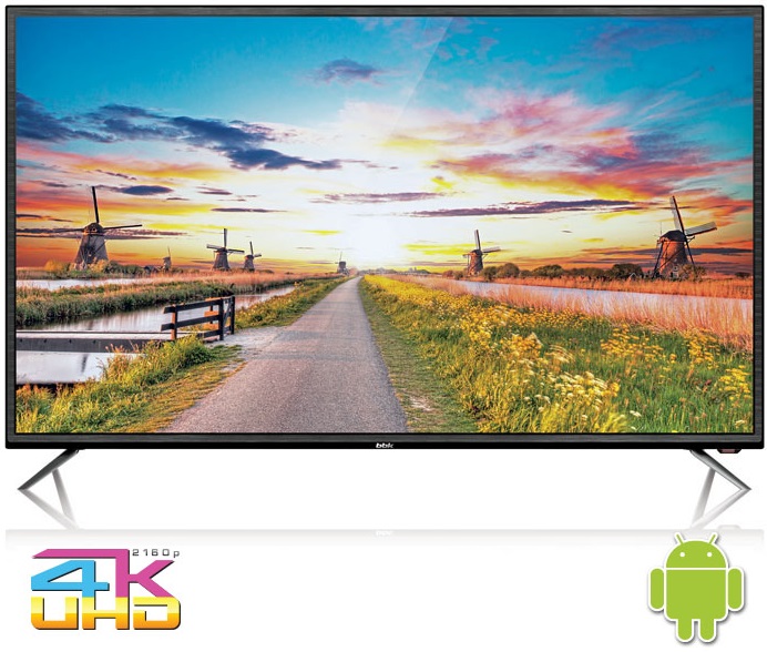 Телевизор 50" BBK 50LEX-6027/UTS2C; Direct LED;